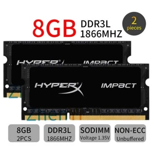 HyperX Impact 16GB 2x 8GB DDR3L PC3L-14900S 1866MHz 1.35v Notebook Memoria IT - Picture 1 of 8