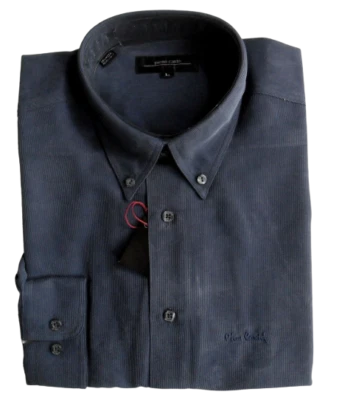 Pierre Cardin Shirt Long Sleeve Navy Button Down Collar Polynosic Men's XL, XXL - Image 1 of 4