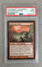 MAGIC THE GATHERING LIGHTNING CRAFTER 1X - MORNINGTIDE - RARE - PSA - 9