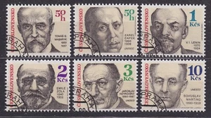 CZECHOSLOVAKIA 1990 SC#2771/76 USED set, UNESCO Famous men. - Imagen 1 de 1
