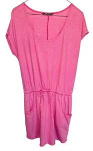 THE NORTH FACE Belted Mini T-Shirt Tennis Romper Pink Pockets Athliesure Travel - Picture 1 of 10
