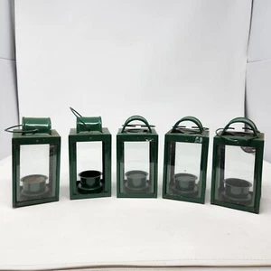 5 linternas verdes vintage para velas marca Pacific Rim - Imagen 1 de 11