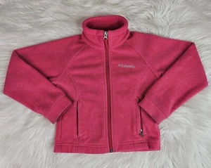 Youth Columbia Pink Cozy Full Zip Fleece 4/6 - Picture 1 of 6