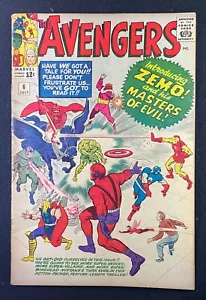 Avengers (1963) #6 VG+ (4.5) Jack Kirby prima apparizione Barone Zemo - Foto 1 di 2