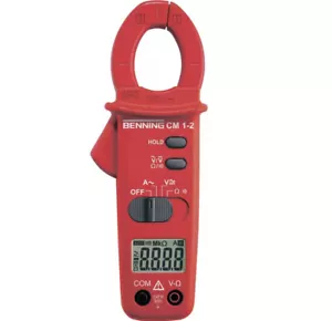 Benning CM 1-2 Stromzange - Multimeter digital CAT III 600V Anzeige - Bild 1 von 1