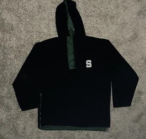 MSU Football Large Hoodie Windschutz Wendejacke Fleece Michigan State - Bild 1 von 12