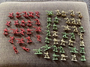 Lanard 2015 Plastic Army Men Multicolor 57 Figures - Picture 1 of 10