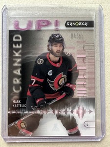 2022-23 UD Synergy Cranked Up Purple #CU-MK Mark Kastelic #4/25 Ottawa Senators