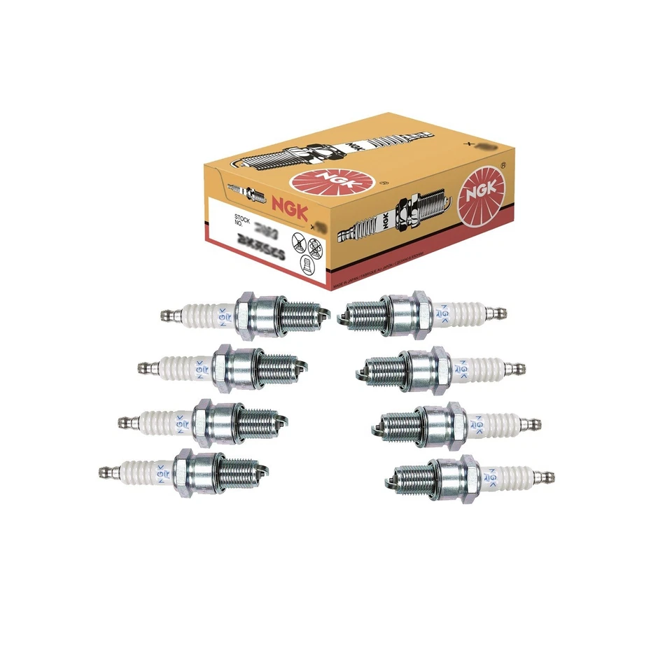 NGK Set of 8 Standard Nickel Spark Plugs For Ferrari 308GTB 308GTS GTO V8 - Image 1 of 1