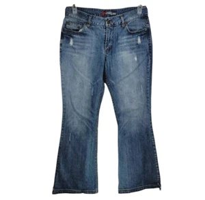 Maurices Bootcut-Jeans Damen Größe 12 Distressed Denim Stretch - Bild 1 von 5