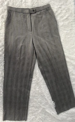 Investments Career Pants Women 12S  Short Straight Leg High Rise Business Plaid - Image 1 of 4