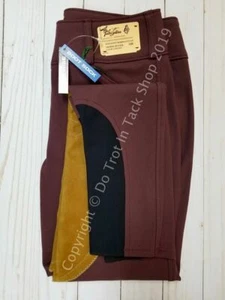 Tailored Sportsman Damen Sockenunterteil Reithose - Frontreißverschluss niedriger Bund - bordeaux - Bild 1 von 1