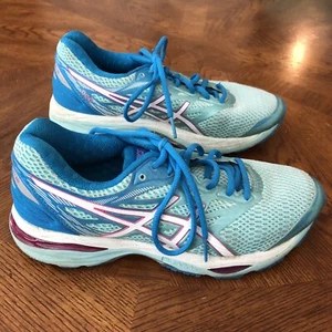 Asics Women’s Gel Cumulus 18 Size 8 Blue Athletic Shoes - Picture 1 of 6