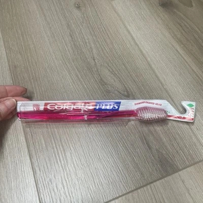 Colgate Plus Soft Diamond Shaped Head Pink Toothbrush 1 Count - Image 1 of 4