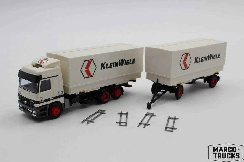 AWM MB Actros MP1 swap-body drawbar truck "KleinWiele -2126" 1:87 /AW3160 - Image 1 of 1