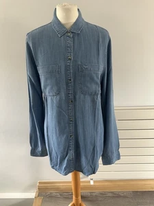 Abercrombie & Fitch Men’s long sleeve Blue denim shirts size M - Picture 1 of 9