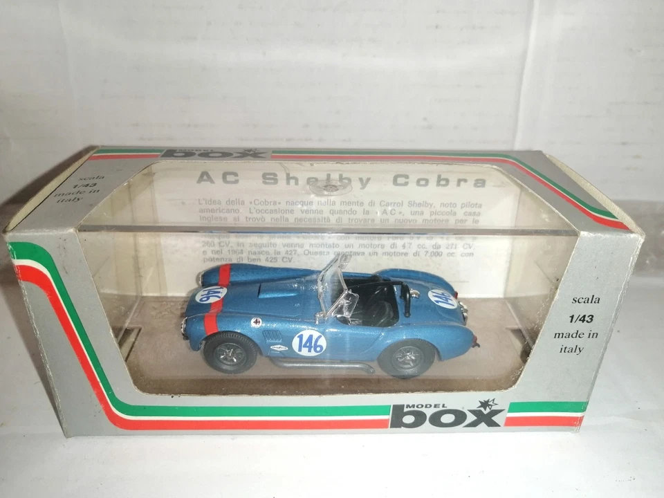 AC SHELBY COBRA TARGA FLORIO 64 REF.8423 MODEL BOX SCALA 1/43 - Immagine 1 di 1