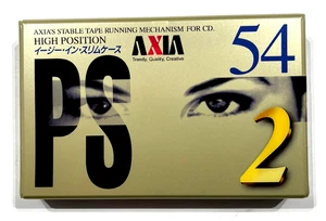 AXIA PS 2 54 Vintage Audio Cassette Blank Tape Sealed Made in Japan Type II - Bild 1 von 2