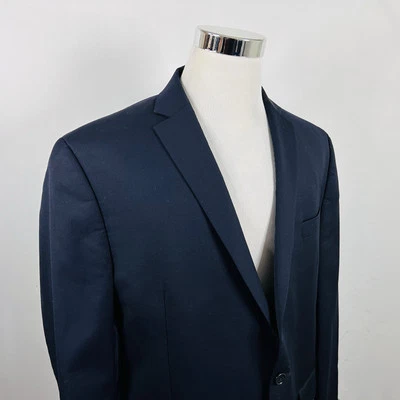 Michael Kors 46R Sport Coat 100% Wool Dark Navy Blue Two Button Double Vented - Image 1 of 4
