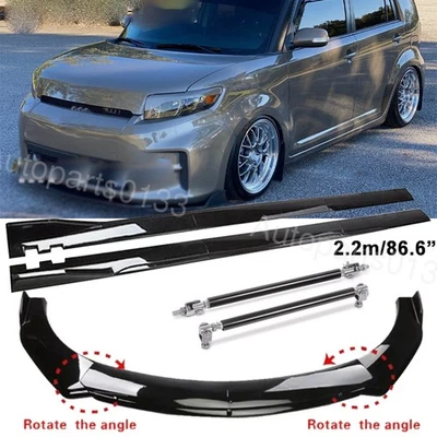 Front Bumper Lip Spoiler Splitter/Strut Rods/Side Skirts For Scion xA xB xD Foto 1 de 4