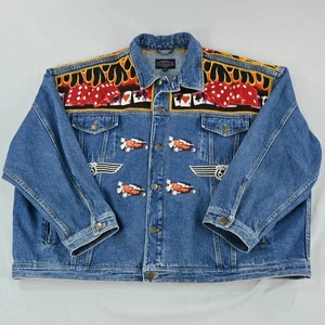 Chaqueta vaquera tradicional de grado A camionero para hombre 5X parches B Doobie Brothers - Imagen 1 de 16