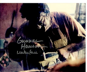 GUNNAR HANSEN TEXAS CHAINSAW MASSACRE LEATHERFACE SIGNED 8" X 10" PHOTO (READ) - Picture 1 of 2