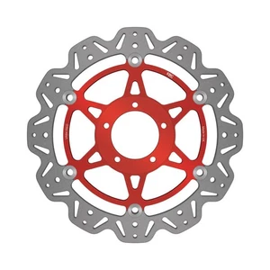 EBC Float Vee Rotor FR Red Hub Front Left for Ducati Hypermotard 950 2017 - 2023 - Picture 1 of 1