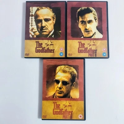 DVD Crime The Godfather Trilogy Parts 1 2 3 Al Pacino Brando Coppola Set - Image 1 of 4