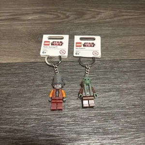 Lego Star Wars Clone Wars Keychain 2 Pack - Kit Fisto + Nute Gunray Minifigures - Picture 1 of 3