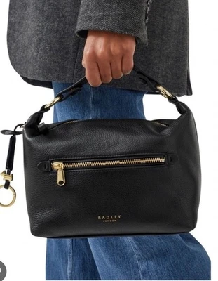 Radley Witham Black Leather Bag - image 1 of 4