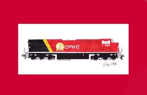 CPKC (Canadian Pacific KCS) ES44AC 4805 11x17" Matted Print Andy Fletcher signed - Picture 1 of 1
