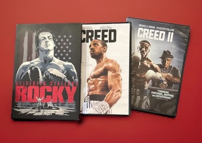 Rocky (1976) + Creed (2015) + Creed II (2018) DVD Lot — Stallone / Jordan - Image 1 of 4
