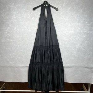 Diane Von Furstenberg Dress Womens Size 6 Black Aden Maxi Dress Sleeveless - Picture 1 of 12