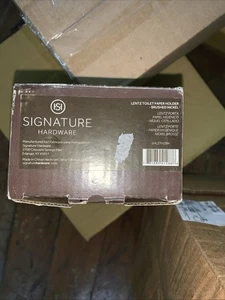 Signature Hardware Lentz Toilettenpapierhalter Nickel gebürstet SHLZTHZBN A9 - Bild 1 von 5