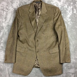 Coppley Cashmere Sport Coat Brown Check Plaid Blazer Jacket 42R Canada - Bild 1 von 15