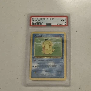 2000 pokemon 1st edition rocket psyduck #65 psa 9  - Picture 1 of 2