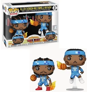 Allen Iverson & Carmelo Anthony (Denver Nuggets) 8 bits NBA Jam Funko Pop! Pack de 2 - Imagen 1 de 2