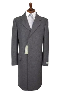 #5 - Richard Paul Menswear Grey Wool Overcoat Available in size 40" Chest - Picture 1 of 8
