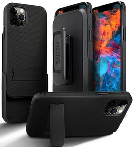 iPhone 13 Pro Case Holster with Belt Clip, Heavy Duty Lightweight Slim Rugged... - Picture 1 of 7