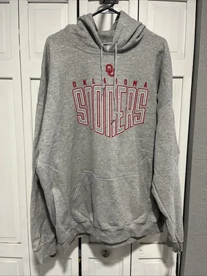Oklahoma Sooners Pullover Gray Hoodie Size 2XL Foto 1 de 3