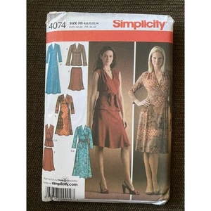 Simplicity 4074 Pattern Womens Dress Size H5 6-14 Uncut - Picture 1 of 3