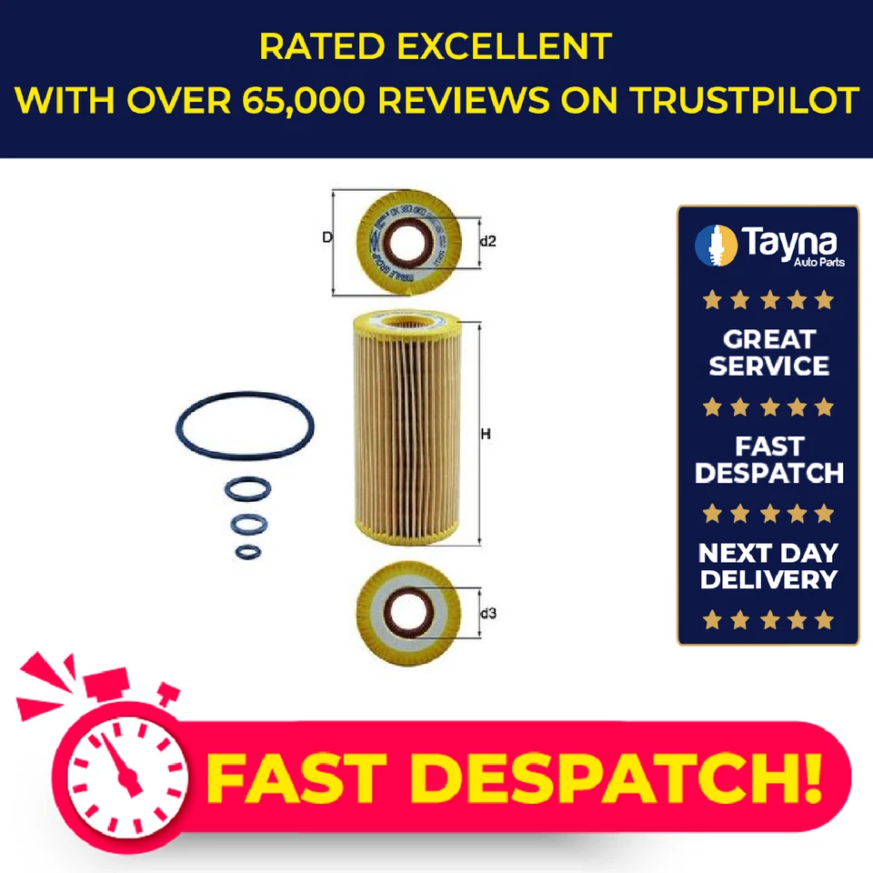 Filtro de óleo compatível com MERCEDES CL65 AMG C215, C216 6.0 03 a 13 Mahle 2751800009 Novo - Imagem 1 de 4