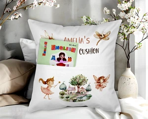 Personalised reading pillow, Kids Fairy cushion, pocket pillow, kids bedroom - Picture 1 of 3