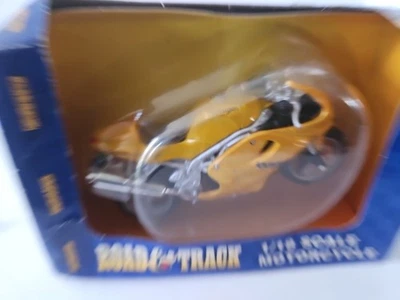 Road & Track Motorcycle 1/18 Scale Yellow Die Cast  Daytona Triumph Motorcycle - Image 1 of 4