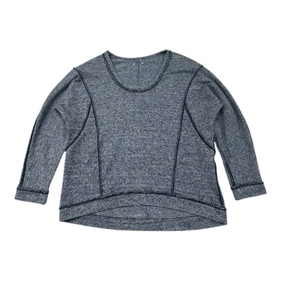 Suéter feminino ECOTE Urban Outfitters tamanho grande costura azul índigo médio - Imagem 1 de 4