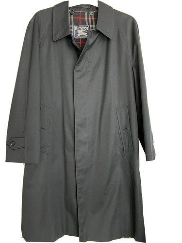 Vintage Burberry trench coat uomo nero Nova check circonferenza petto 50 lunghezza media ~ us intime ottimeioni