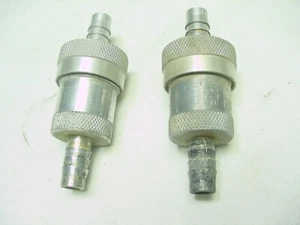 BSA NORTON MATCHLESS TRIUMPH UNIVERSAL FUEL FILTER SET ALUMINUM HOUSING 3/8 LINE - Picture 1 of 3