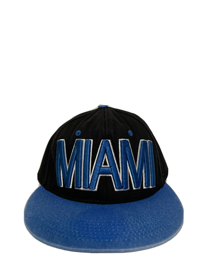 Gorra de colección Miami SnapBack City Hunter NY negra y azul Foto 1 de 4