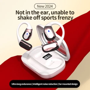 Open-Ear Bluetooth 5.4 Bone Conduction Headphones Wireless Earbuds Sport Headset - Picture 1 of 22