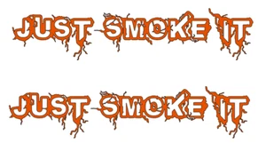 Infected Just Smoke It DIE-CUT Decal Sticker ( 2 PCS ) Offroad RC Truck NEW - Picture 1 of 11